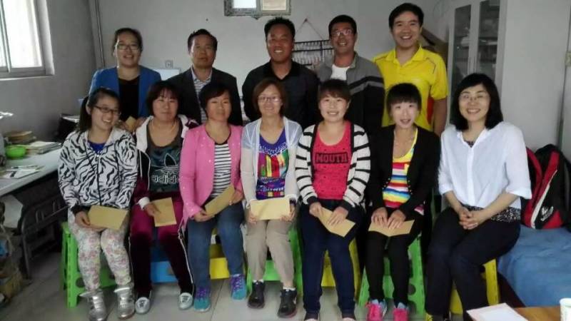Students participating in a community learning activity